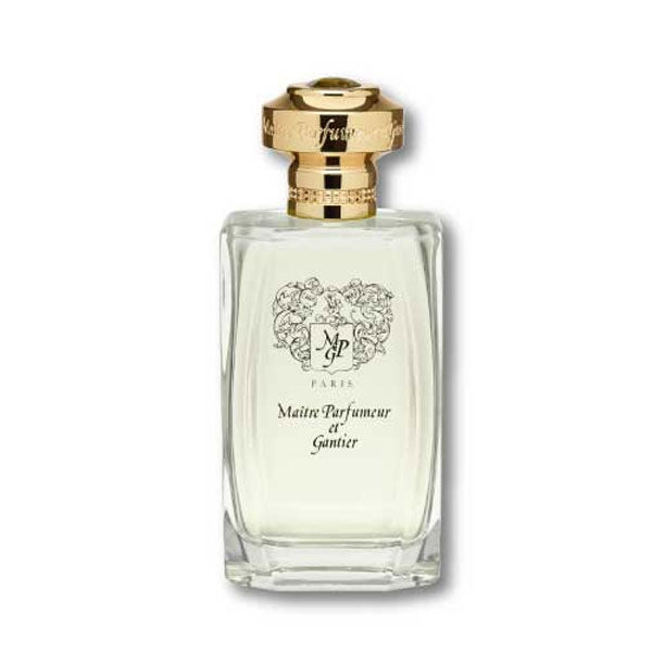Maître Parfumeur et Gantier - Ambre Tibet Parfumflakon mit goldfarbenem Verschluss vor weißem Hintergrund