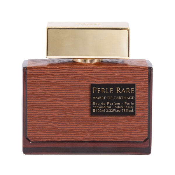 Panouge Paris - Perle Rare Homme - Ambre de Carthage Flakon in dunklem Holzdesign mit goldenem Verschluss