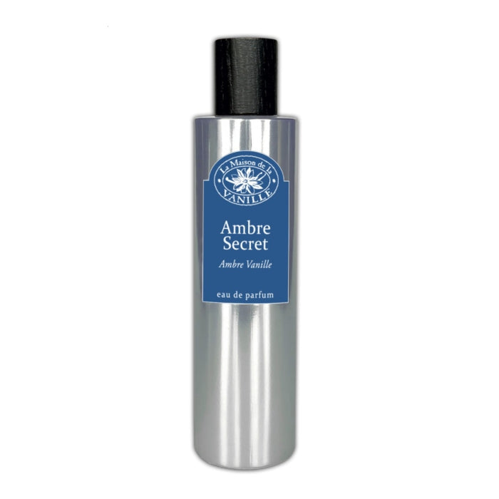 La Maison de la Vanille - Absolu D`Orient - Ambre Secret Parfum mit schlichtem, silbernem Flakon und blauem Etikett