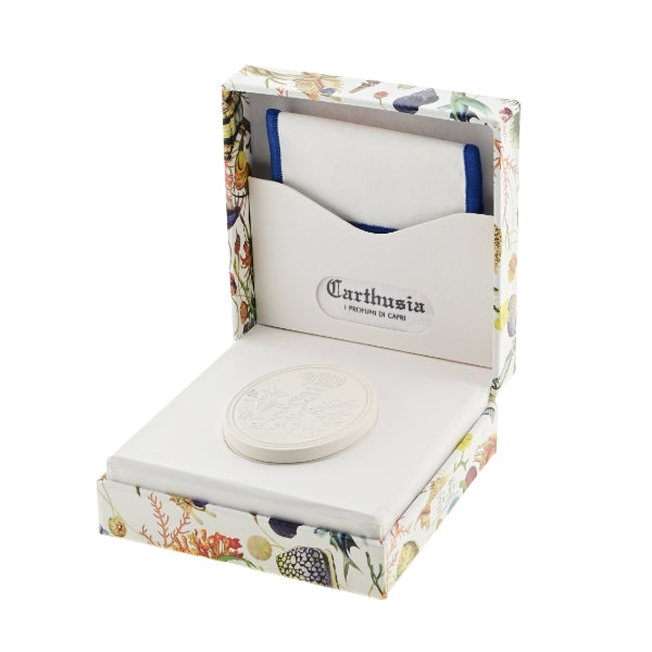 Carthusia - A'MMARE - Creme Parfum als zarter weisser Duftstein in dekorativer, maritim inspirierter Geschenkbox