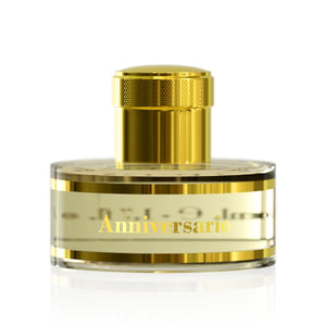 Pantheon Roma - Anniversario Parfumflakon mit goldfarbenem Verschluss und klarem Glas mit elegantem Design