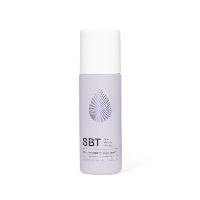 SBT - Body - Anti Humidity Deodorant in zartlila Flasche mit weißem Verschluss für effektiven Schutz bei hoher Luftfeuchtigkeit