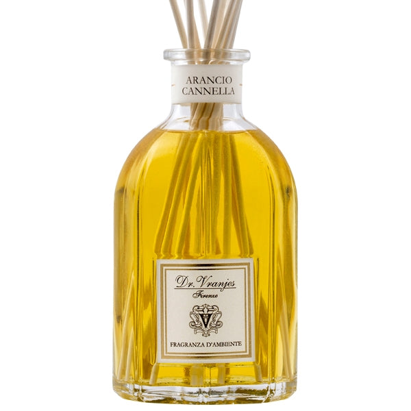 Dr. Vranjes Firenze - Arancio Cannella - Diffusor mit warmem Zitrusduft aus Bitterorangenblüten und Orangenblüten in edler Glasflasche