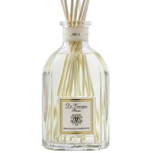 Dr. Vranjes Firenze - Aria - Diffusor in klarer Glasflasche mit Duftstäbchen und zitrischer Frische im Design