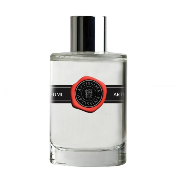 Arte Profumi - Artissima Collection - Artissima klarer Flakon mit schwarzem Band und rotem Siegel, silberner Verschluss