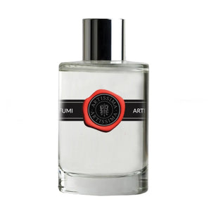 Arte Profumi - Artissima Collection - Artissima klarer Flakon mit schwarzem Band und rotem Siegel, silberner Verschluss
