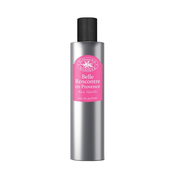 La Maison de la Vanille - Vanille Continental - Belle Rencontre Parfumflakon mit silbernem Zylinder und rosa Etikett