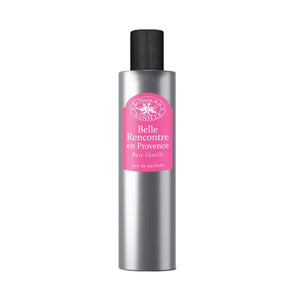 La Maison de la Vanille - Vanille Continental - Belle Rencontre Parfumflakon mit silbernem Zylinder und rosa Etikett