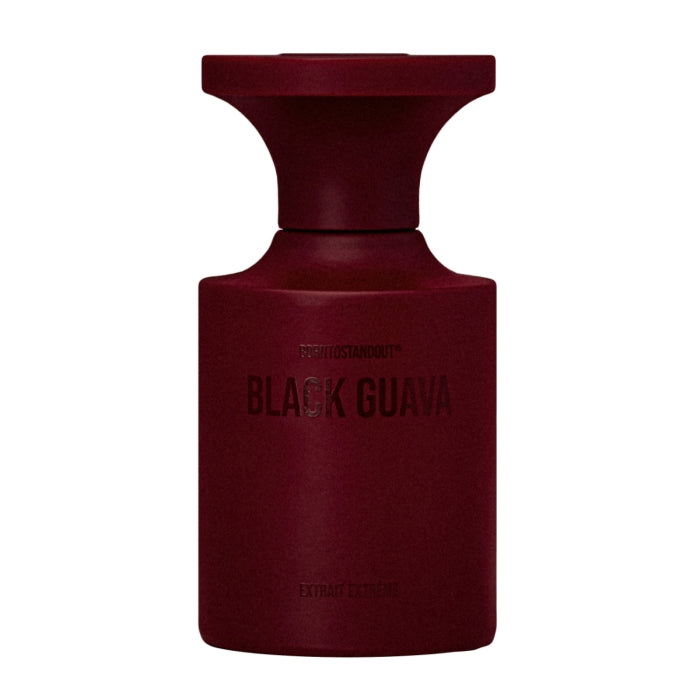 BORNTOSTANDOUT - Black Guava Flakon in tiefdunklem Rot mit elegantem, minimalistischen Design und matter Oberfläche