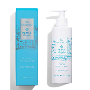 Perris Portofino - Blu Profondo - Body Lotion in elegantem Spender mit maritim inspiriertem Design für geschmeidige Haut