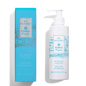 Perris Portofino - Blu Profondo - Bath & Shower Gel mit frischem Duft und sanfter Reinigung für die Haut