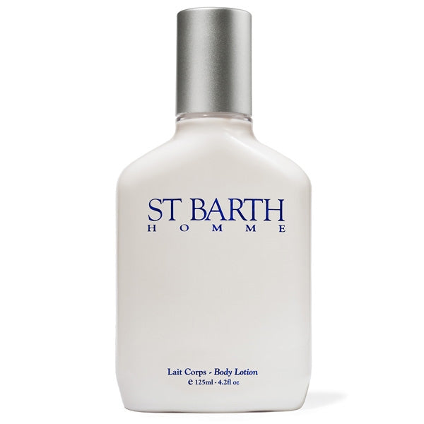 Ligne St Barth - Homme - Body Lotion weiße Flasche mit silberfarbenem Verschluss für belebende Feuchtigkeitspflege
