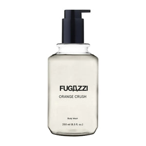 Fugazzi - Orange Crush - Bodywash im transparenten Flakon mit schwarzem Spender, dezenter und eleganter Duftkomposition