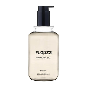 Fugazzi - Workaholic - Bodywash im transparenten Flakon mit schwarzem Spender für urbane Frische und intensive Pflege
