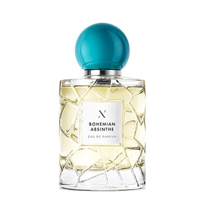 Les Sœurs de Noé - Bohemian Absinthe Parfumflakon mit ungewöhnlichem geometrischem Design und türkisfarbenem Verschluss