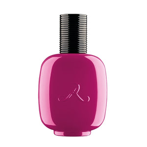 Parfums de Rosine - Les Extravagants - Bois Fuchsia Parfumflakon in glänzendem Pink mit schwarzem geriffeltem Verschluss