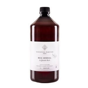 Essential Parfums - Bois Impérial - Laundry Detergent in brauner Flasche mit weißem Etikett für duftende Wäschepflege
