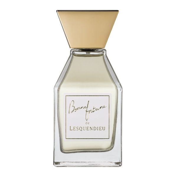 Lesquendieu - Historical Collection - Bonne Fortune zeigt eleganten Flakon mit goldfarbenem Verschluss und schlichtem Etikett
