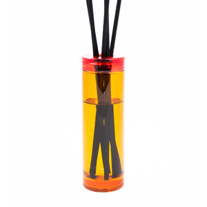 Paul Smith - Bookworm - Diffusor mit orangefarbenem Flakon und schwarzen Duftstäbchen für warme, würzige Raumdüfte