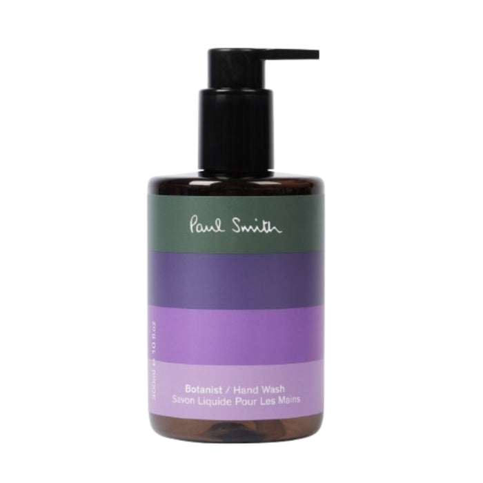 Paul Smith - Botanist - Handwash Flüssigseife im braunen Spender mit grün-lila Label für sanfte Handpflege