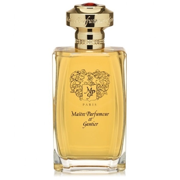 Maître Parfumeur et Gantier - Bois de Turquie Duftflakon mit goldfarbenem Verschluss und elegantem Design vor weißem Hintergrund