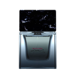 Sora Dora - Brocéliande Parfumflakon mit elegantem, dunklem Glas und schwarzem, marmoriertem Deckel in modernem Design