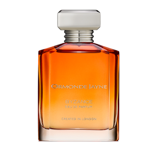 Ormonde Jayne - Byzance Parfumflakon mit warmem Bernsteinverlauf und elegantem, klarem Verschluss aus hochwertigem Glas