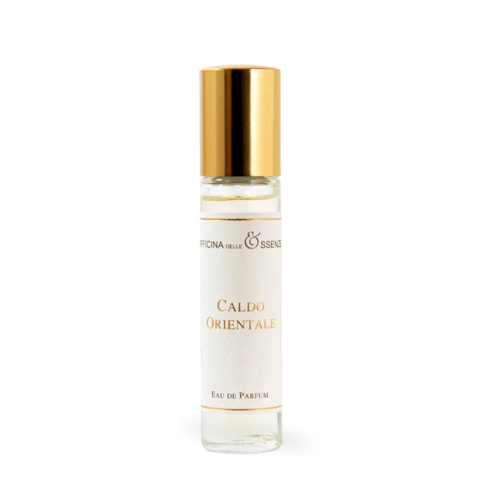 Officina delle Essenze - Caldo Orientale Parfumroller mit goldenem Verschluss und elegantem weißem Etikett