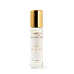 Officina delle Essenze - Caldo Orientale Parfumroller mit goldenem Verschluss und elegantem weißem Etikett