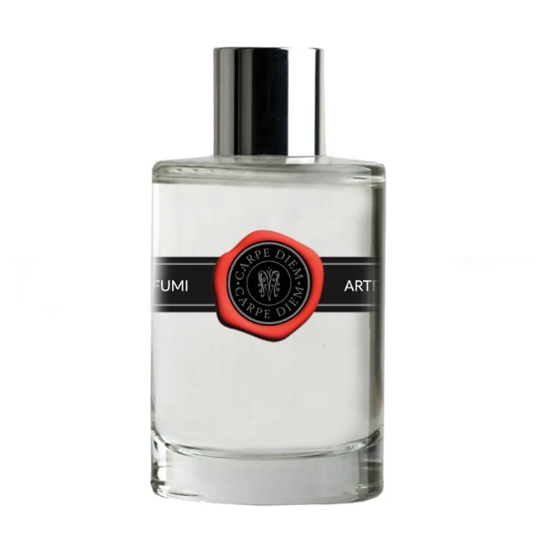Arte Profumi - Artissima Collection - Carpe Diem Parfumflakon mit klarem Glas, rotem Siegel und silbernem Verschluss