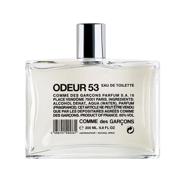 Comme des Garçons - Odeur 53 Eau de Toilette Flakon in klarer rechteckiger Form mit silbernem Verschluss