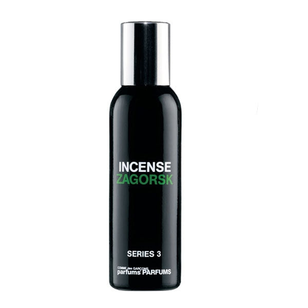 Comme des Garçons - Series 3: Incense - Zagorsk Parfumflakon in schlichtem schwarzem Design mit silbernem Verschluss
