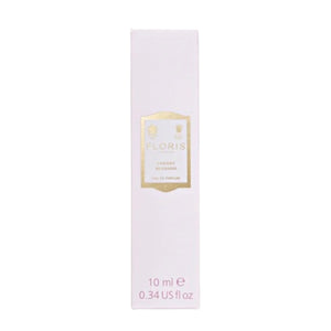 Floris - Cherry Blossom zarte, pastellrosa Verpackung mit goldfarbenem Label und filigranem Design für Eau de Parfum Miniatur