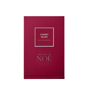 Les Sœurs de Noé - Cherry Blush elegante Verpackung in tiefem Kirschrot mit silbernem Rahmen und Schriftzug