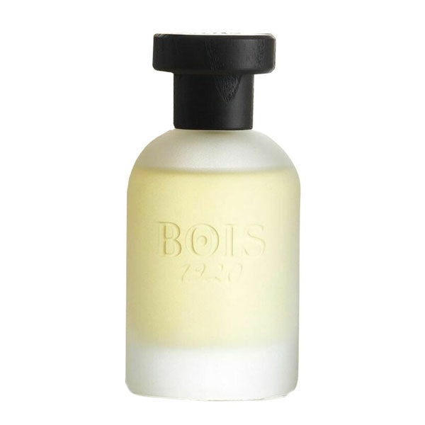 Bois 1920 - Classic Paradise Parfumflakon mit mattem Glas und schwarzem Verschluss vor weißem Hintergrund