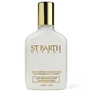 Ligne St Barth - Cleansing Milk with Frangipany Flowers elegante Flasche mit goldfarbenem Verschluss für sanfte Gesichtsreinigung