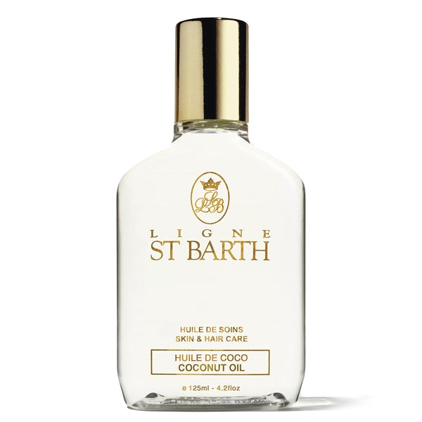 Ligne St Barth - Coconut Oil klarer Ölflakon mit goldenem Verschluss für intensive Pflege von Haut und Haar