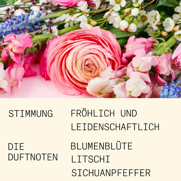 L'Atelier Parfum - Opus 1 - Coeur de Pétales zeigt fröhliche Blumenpracht mit zarten Blüten in pastelligen Tönen