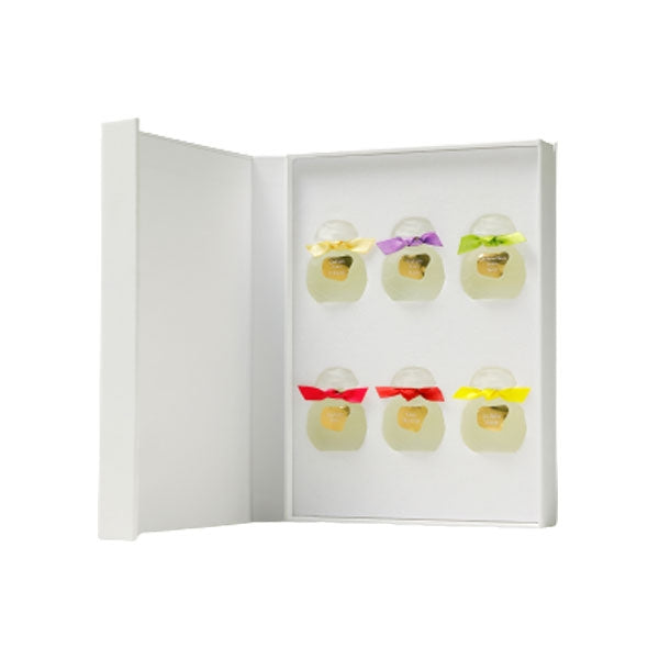 Houbigant - Collection Privée - Miniaturenset mit sechs kleinen Duftflakons in edler weißer Geschenkbox präsentiert