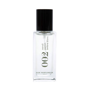 Bon Parfumeur - Les Classiques - 002 klare Flasche mit schwarzem Verschluss auf weißem Hintergrund