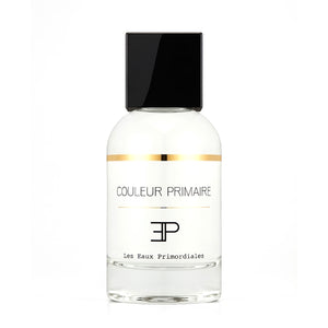 Les Eaux Primordiales - Couleur Primaire Parfumflakon mit schlichtem weißen Design und schwarzem rechteckigem Deckel