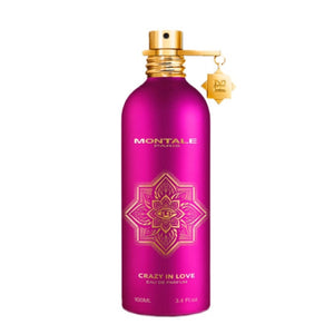 Montale - Crazy in Love Parfumflakon in kräftigem Pink mit goldener Mandala-Verzierung und elegantem Verschluss