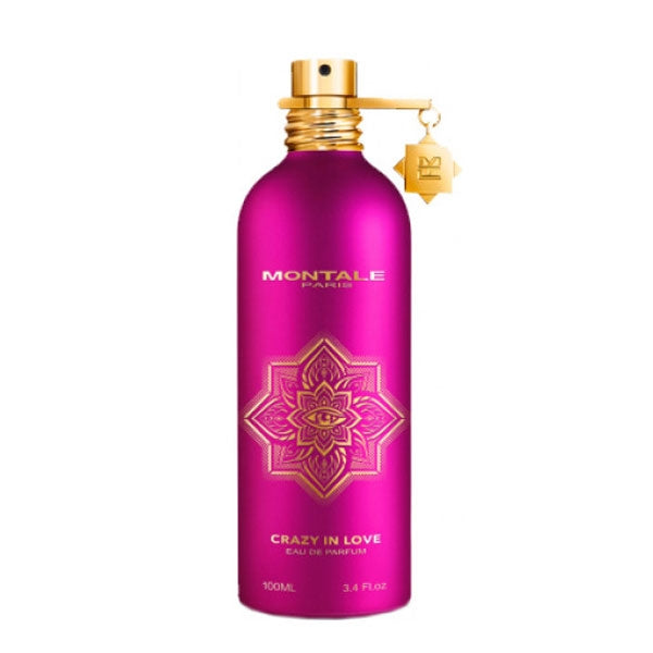 Montale - Crazy in Love Parfumflakon in kräftigem Pink mit goldener Mandala-Verzierung und elegantem Verschluss