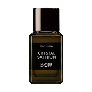 Matière Première - Crystal Saffron - Extrait Parfümflakon in schlichtem Design mit dunkelbraunem Glas und schwarzem Etikett