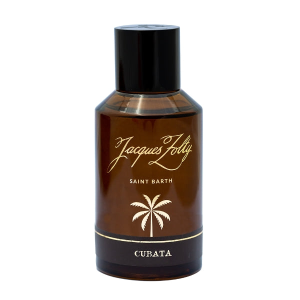 Jacques Zolty - Havanna Collection - Cubata Parfum in braunem Flakon mit schwarzem Verschluss vor weißem Hintergrund
