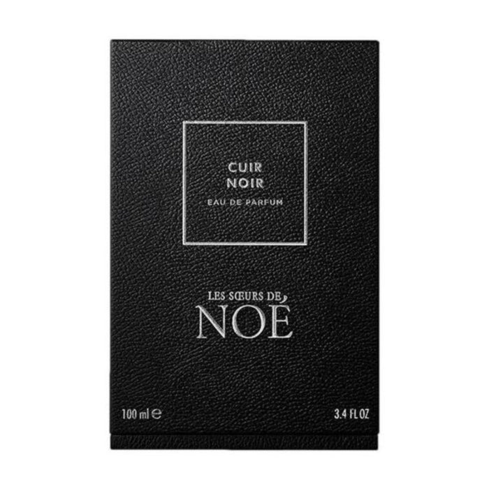 Les Sœurs de Noé - Cuir Noir - Black Edition Parfümverpackung in elegant strukturiertem Schwarz mit silberner Schrift