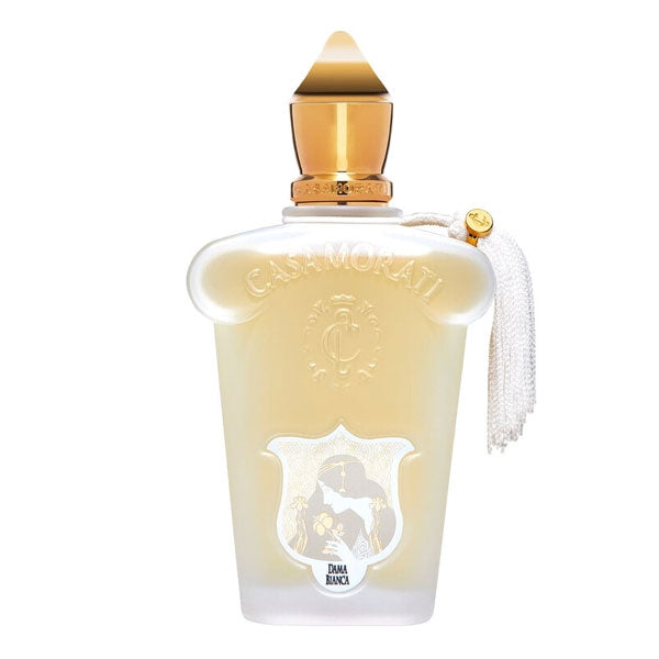 Xerjoff - Casamorati 1888 - Dama Bianca edler transparent milchiger Flakon mit goldenem Verschluss und weißer Quaste