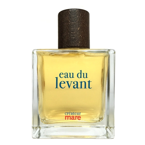 Mare - Eau du Levant Parfumflakon mit klarem Glas und Holzverschluss, fängt den Duft des Mittelmeers ein