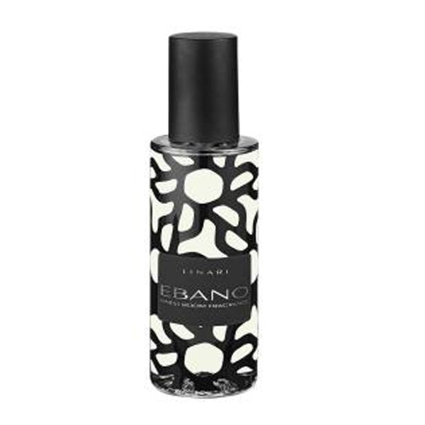 LINARI - Graphic Line - Ebano - Raumspray mit kunstvollem Schwarz-Weiß-Design und fruchtig-blumigem Duftprofil