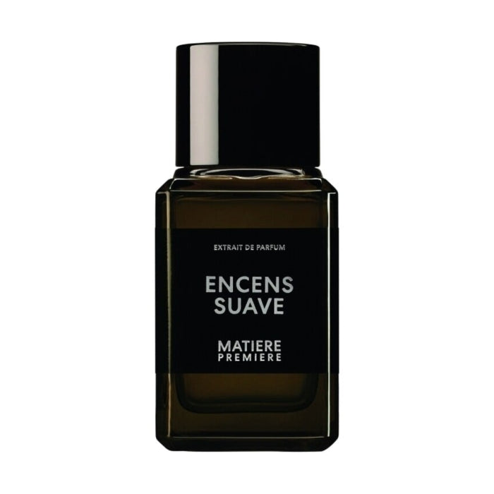 Matière Première - Encens Suave - Extrait Parfümflakon in dunklem Glas mit schlichtem schwarzem Etikett
